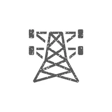 Grunge icon - Pylon Stock Illustration