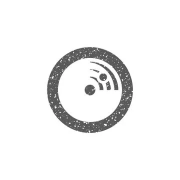 Grunge icon - Radar Stock Illustration