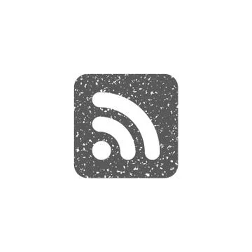 Grunge icon - RSS Feed Stock Illustration