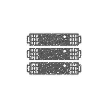 Grunge icon - Server rack Stock Illustration