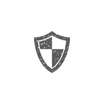 Grunge icon - Shield Stock Illustration