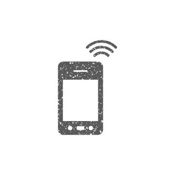 Grunge icon - Smartphone Stock Illustration