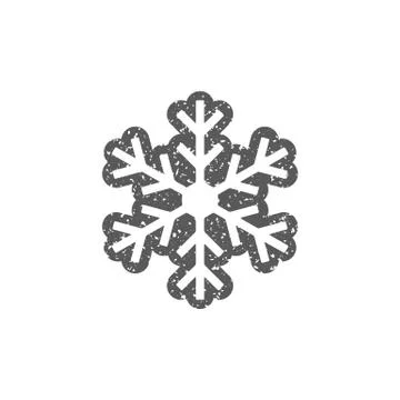 Grunge icon - Snowflake Stock Illustration