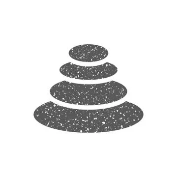 Grunge icon - Spa stone Stock Illustration