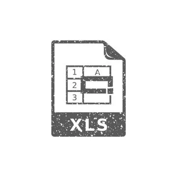 Grunge icon - Spreadsheet file Stock Illustration