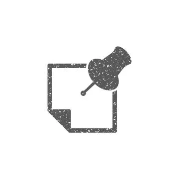Grunge icon - Sticky note Stock Illustration