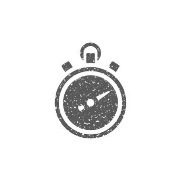 Grunge icon - Stopwatch Stock Illustration