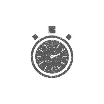 Grunge icon - Stopwatch Ilustração Stock