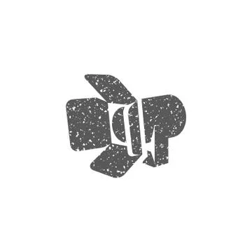 Grunge icon - Studio lighting Stock Illustration