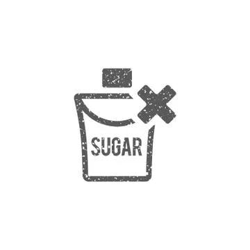 Grunge icon - Sugar packaging Stock Illustration
