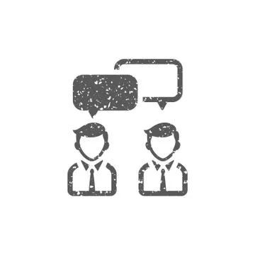 Grunge icon - Teamwork Stock Illustration