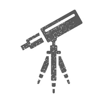 Grunge icon - Telescope Stock Illustration