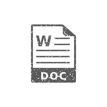 Grunge icon - Text file format Stock Illustration