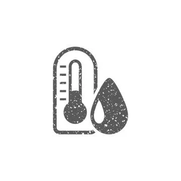 Grunge icon - Thermometer Stock Illustration