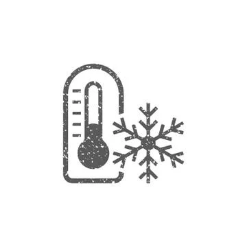 Grunge icon - Thermometer Stock Illustration