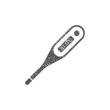 Grunge icon - Thermometer Stock Illustration