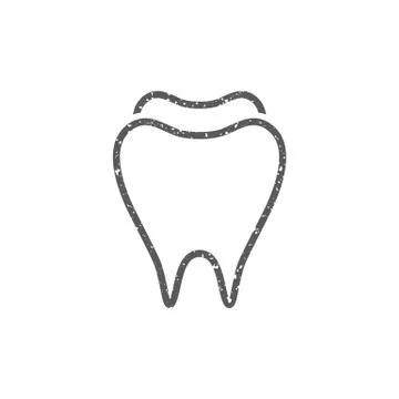 Grunge icon - Tooth Stock Illustration