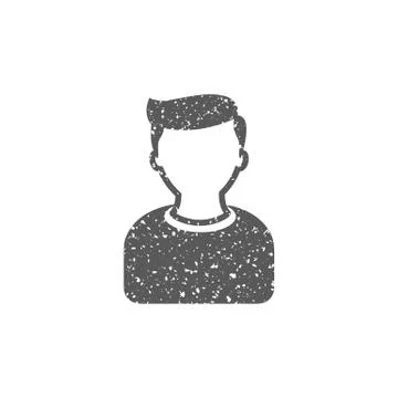 Grunge icon - User avatar Stock Illustration