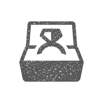 Grunge icon - Wedding Ring Stock Illustration
