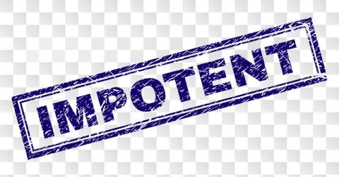 Grunge IMPOTENT Rectangle Stamp Illustrazione stock