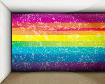 Grunge indoor vector background. Stock Illustration