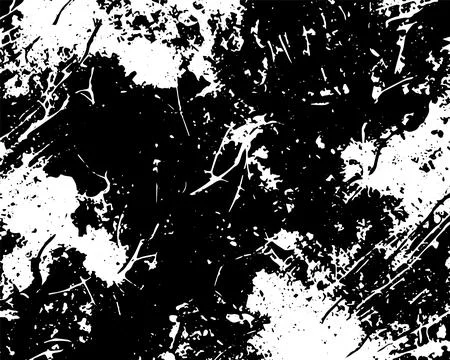 Grunge interlaced texture, threads, lines, wire, veins, monochrome. Grunge ol Stock Illustration