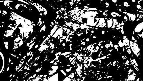 Grunge interlaced texture, threads, lines, wire, veins, monochrome. Grunge ol Stock Illustration