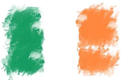 Grunge Irish flag Stock Illustration