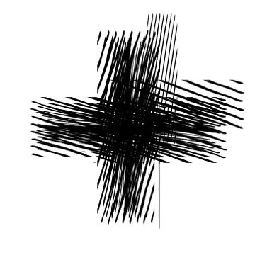 Grunge Isolated Cross Stock Illustration