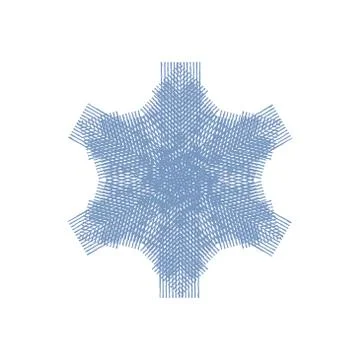 Grunge Isolated Snowflake Stock Illustration