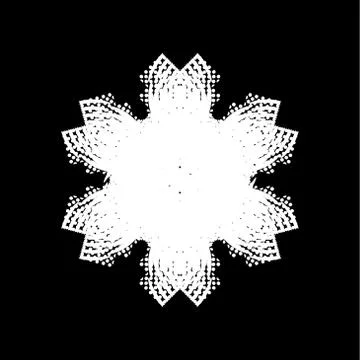 Grunge Isolated Snowflake Stock Illustration