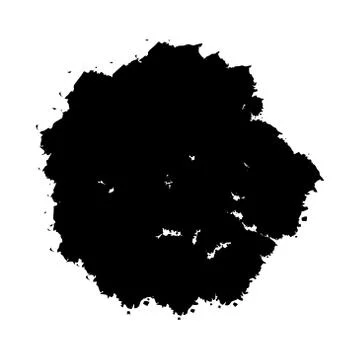 Grunge Isolated Spot Stock Illustration