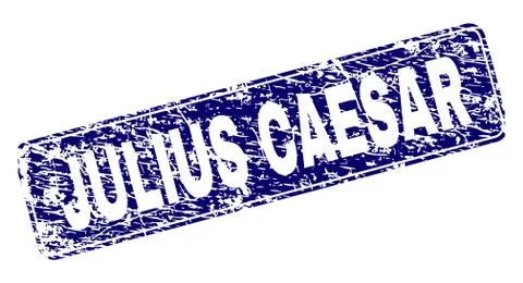 Grunge JULIUS CAESAR Framed Rounded Rectangle Stamp 스톡 일러스트