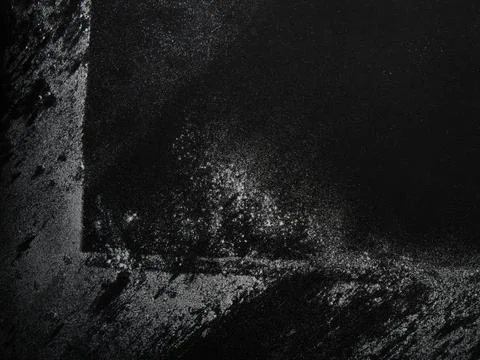 Grunge layer of chalk dust Stock-Fotos