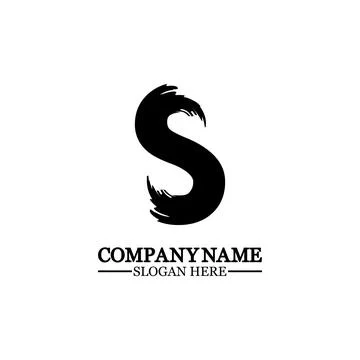 Grunge letter S, vector design element,S grungy font, brush, logo, symbol, ic 스톡 일러스트