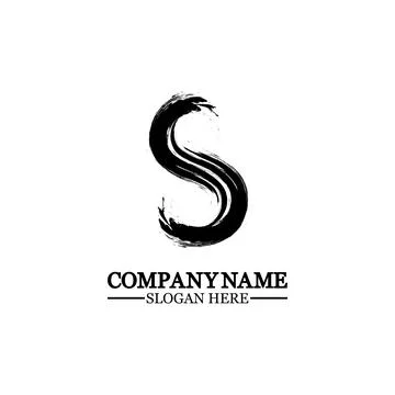 Grunge letter S, vector design element,S grungy font, brush, logo, symbol, ic 스톡 일러스트