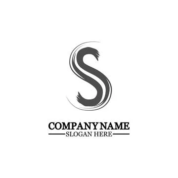 Grunge letter S, vector design element,S grungy font, brush, logo, symbol, ic Stock Illustration