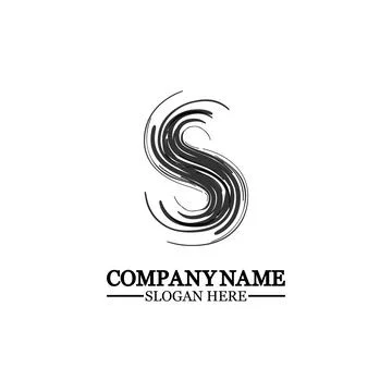 Grunge letter S, vector design element,S grungy font, brush, logo, symbol, ic 스톡 일러스트