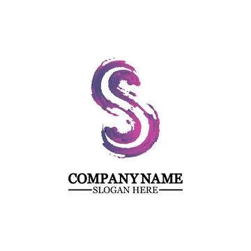 Grunge letter S, vector design element,S grungy font, brush, logo, symbol, ic 스톡 일러스트