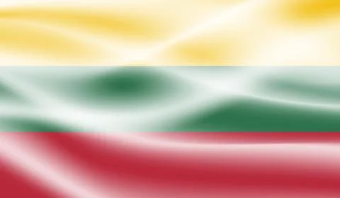Grunge Lithuania flag. Lithuania flag with waving grunge texture. Vector back Stock-Illustration