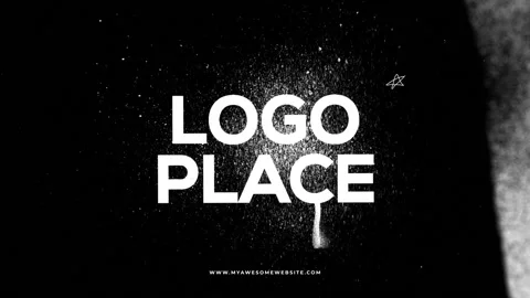 Grunge Logo Brush Scribble Stock After Effects