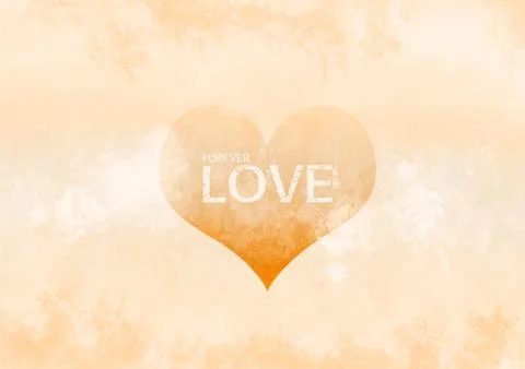 Grunge love background Stock Illustration