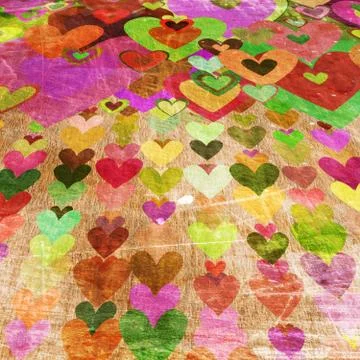 Grunge love pattern background Stock Photos