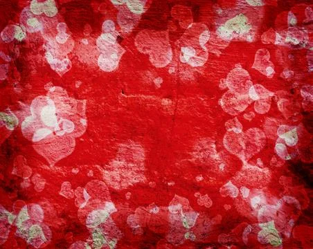 Grunge love pattern background Stock Photos