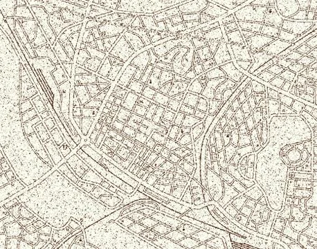 Grunge map Stock Illustration