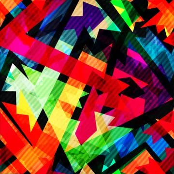 Grunge maze seamless pattern Stock Illustration