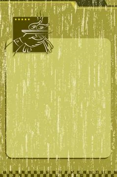 Grunge Menu Card Stock Illustration
