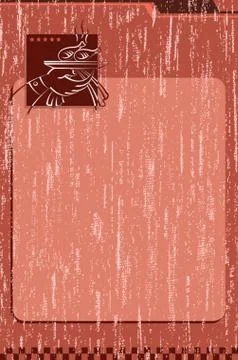 Grunge Menu Card Illustrazione stock