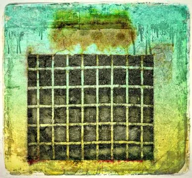 Grunge metallic grate Stock Illustration