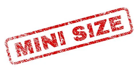 Grunge MINI SIZE Rounded Rectangle Stamp 스톡 일러스트